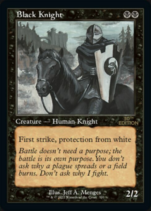 Black Knight Card Front