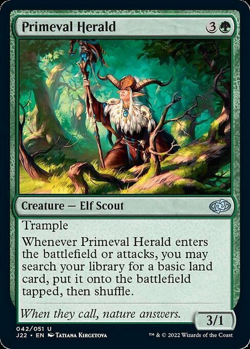 Primeval Herald Card Front