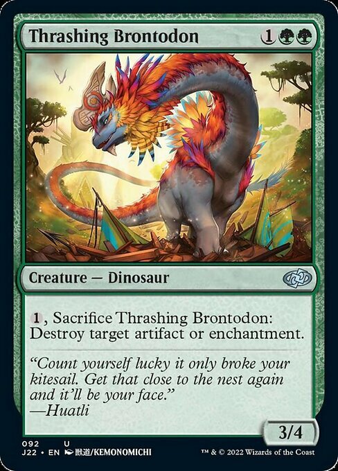 Thrashing Brontodon Card Front