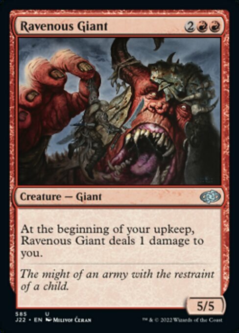 Ravenous Giant Card Front