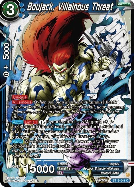 Boujack, Villainous Threat Card Front