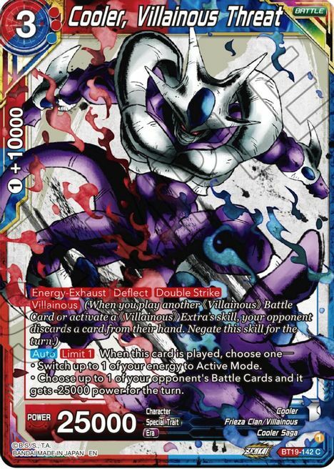 Cooler, Villainous Threat Card Front