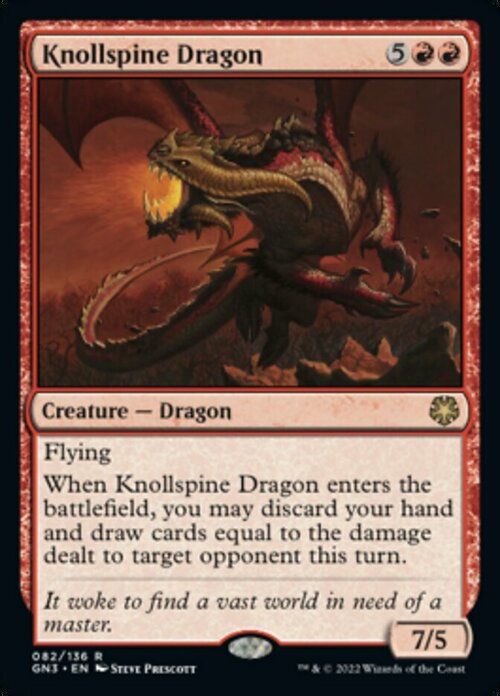 Knollspine Dragon Card Front