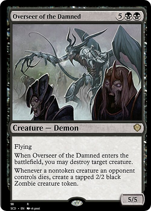 Overseer of the Damned Card Front