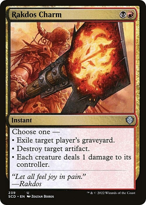 Rakdos Charm Card Front