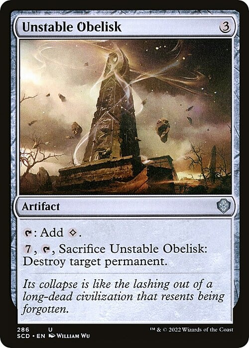 Unstable Obelisk Card Front