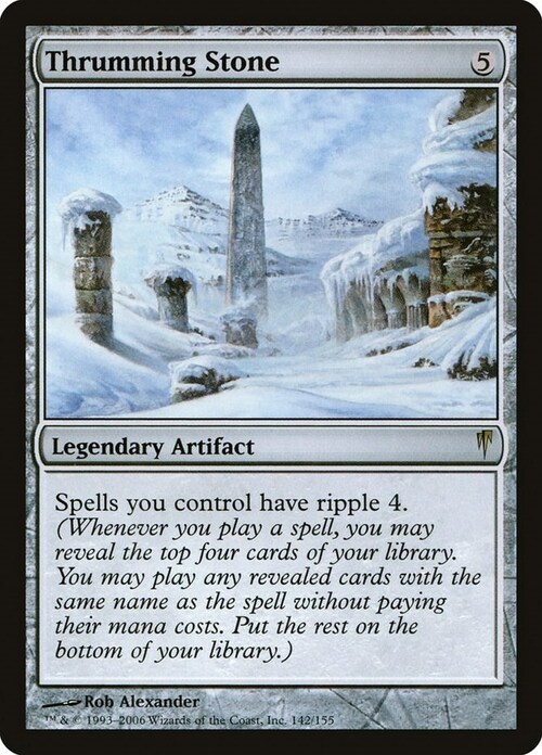 Thrumming Stone Card Front