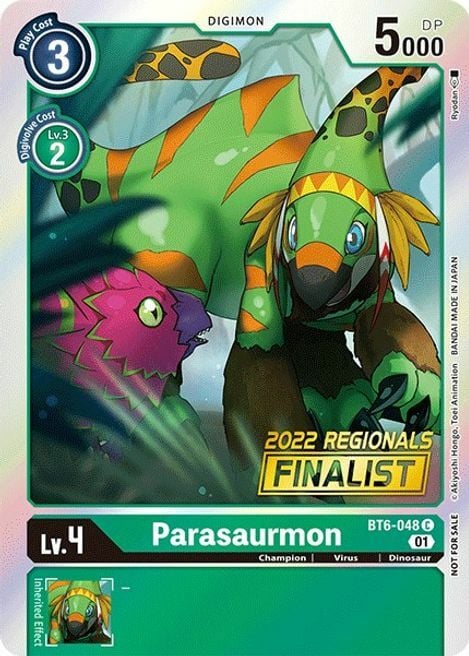 Parasaurmon Card Front