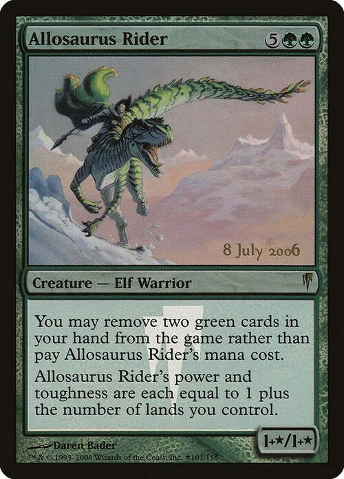 Allosaurus Rider Card Front