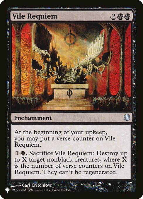 Vile Requiem Card Front