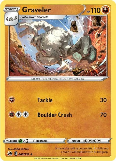 Graveler Card Front