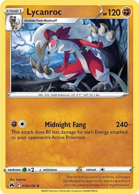 Lycanroc Card Front