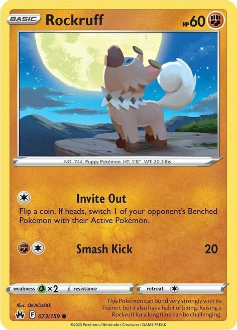 Rockruff Card Front