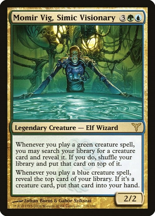 Momir Vig, Simic Visionary Card Front