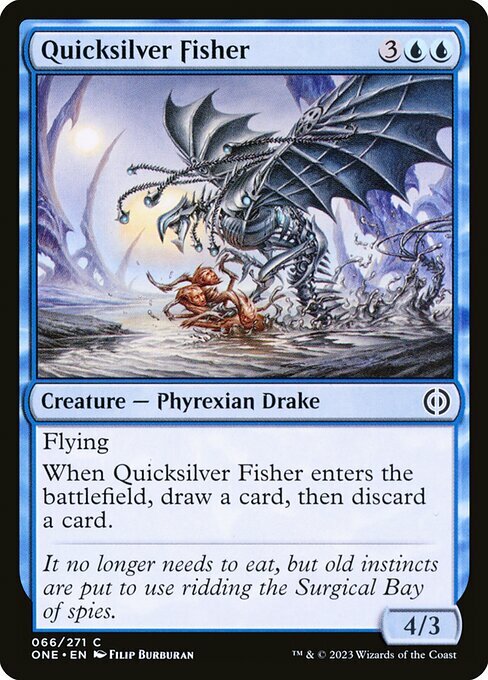 Quicksilver Fisher Card Front