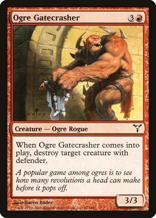 Ogre Gatecrasher Card Front