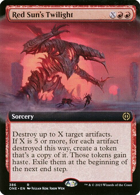 Red Sun's Twilight Card Front