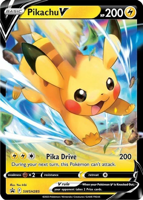 Pikachu V Card Front