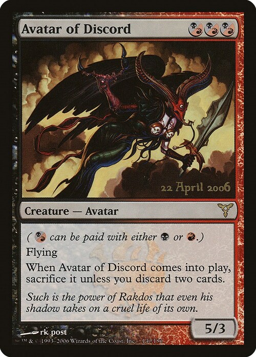 Avatar of Discord Card Front