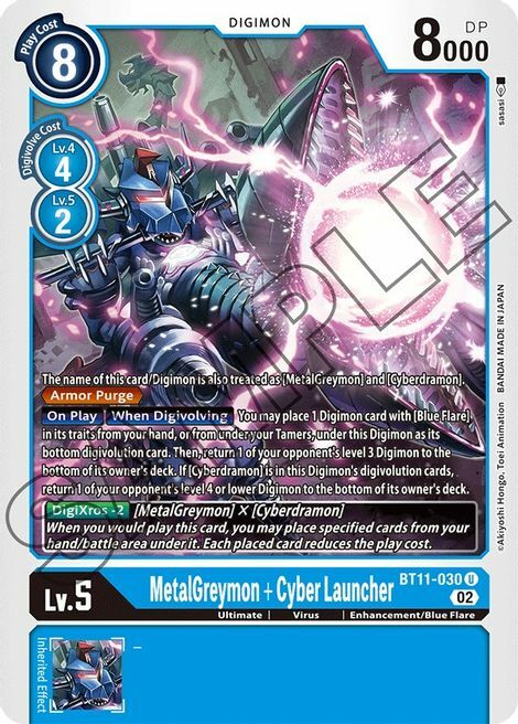 MetalGreymon + Cyber Launcher Card Front