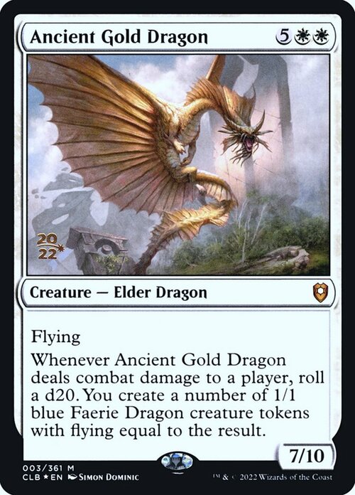 Ancient Gold Dragon Card Front