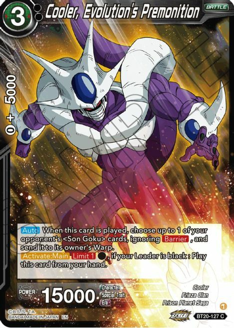 Cooler, Evolution´s Premonition Card Front