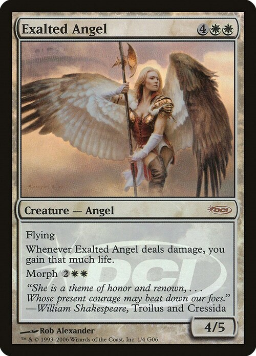 Exalted Angel Card Front