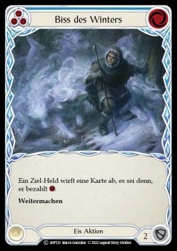 Winter's Bite - Blue Card Front