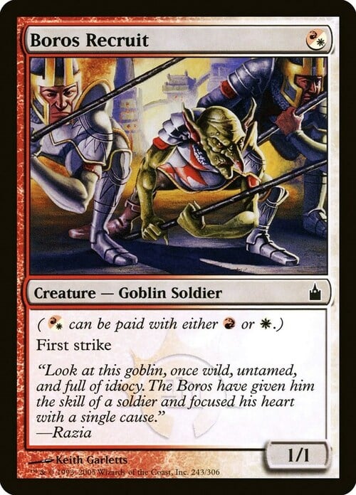 Boros Recruit Card Front