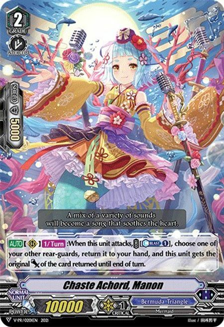 Chaste Achord, Manon Card Front