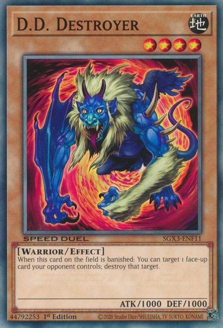 D.D. Destroyer Card Front