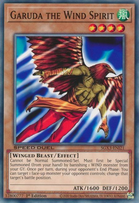 Garuda the Wind Spirit Card Front