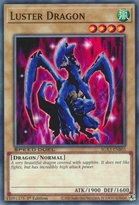 Luster Dragon Card Front