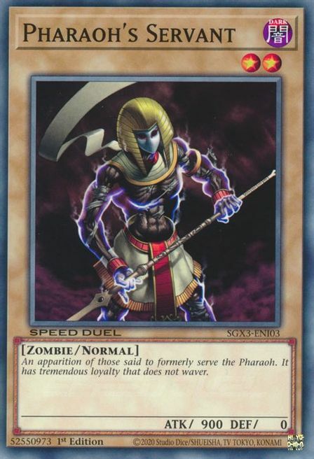 Pharaoh's Servant Card Front