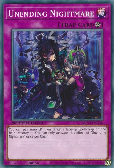 Unending Nightmare Card Front