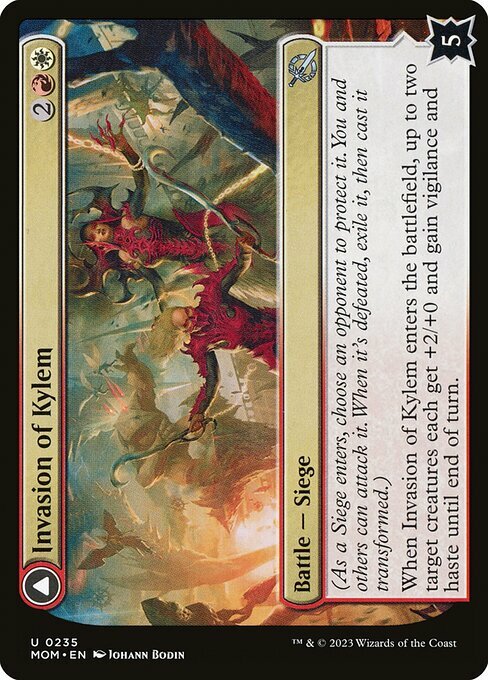 Invasion of Kylem // Valor's Reach Tag Team Card Front