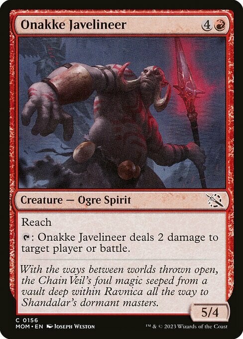 Onakke Javelineer Card Front