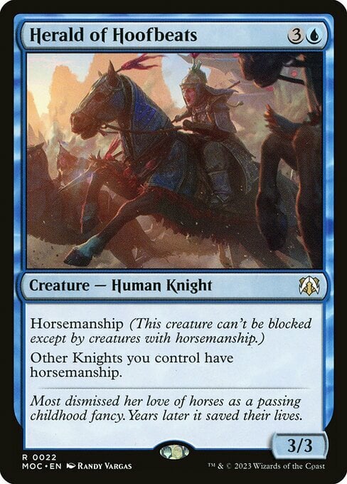 Herald of Hoofbeats Card Front