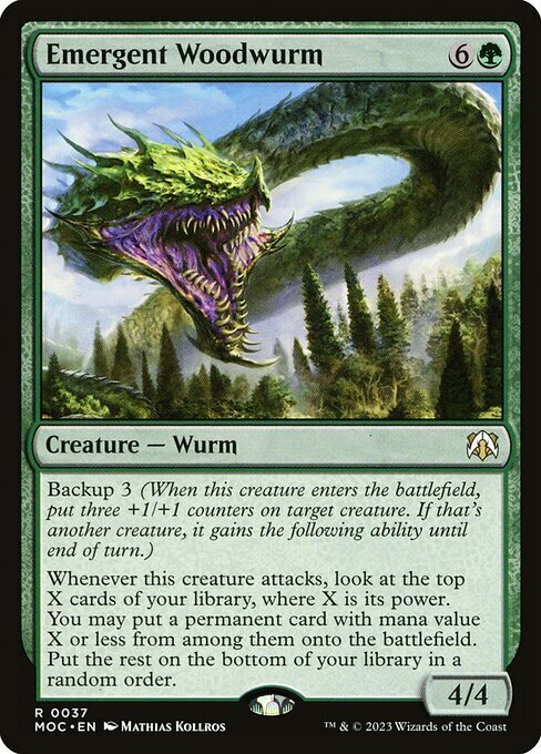 Emergent Woodwurm Card Front