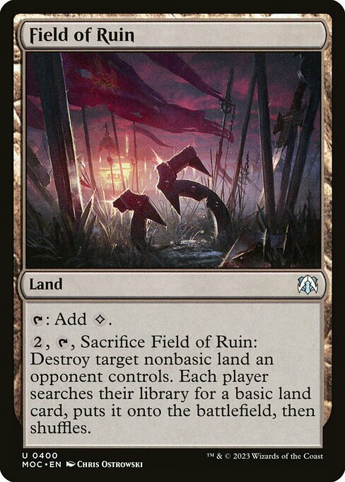 Field of Ruin Card Front