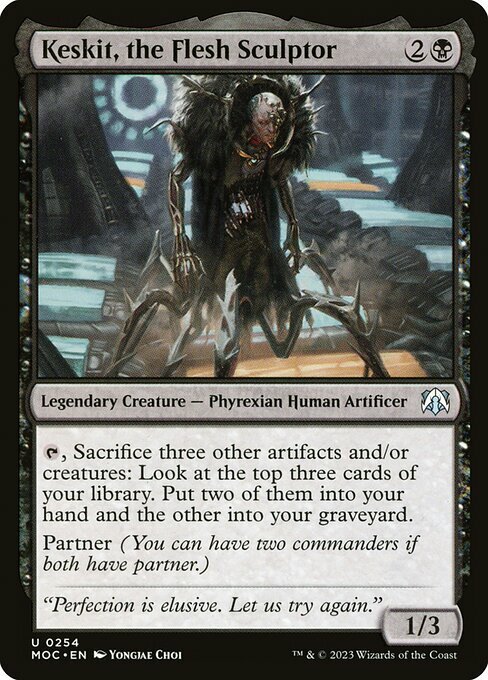 Keskit, the Flesh Sculptor Card Front