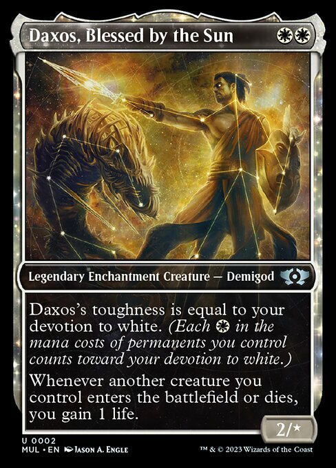 Daxos, Blessed by the Sun Card Front