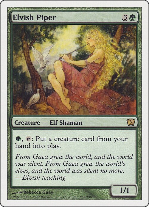 Elvish Piper Card Front