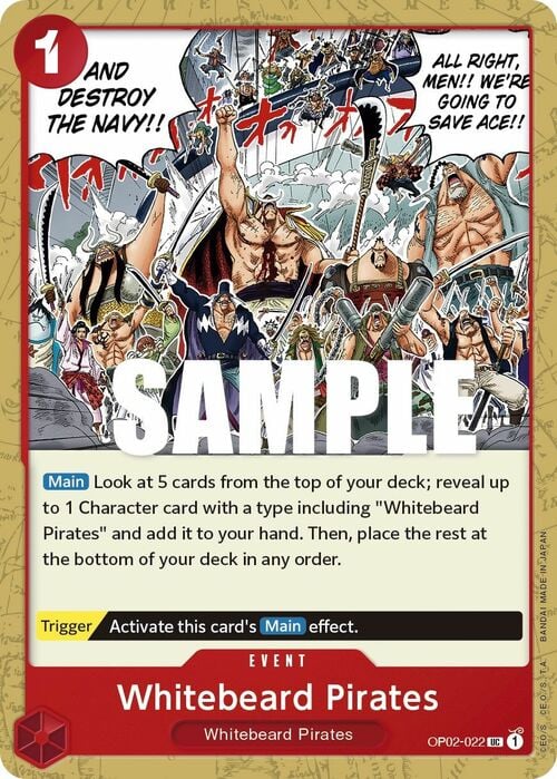 Whitebeard Pirates Card Front