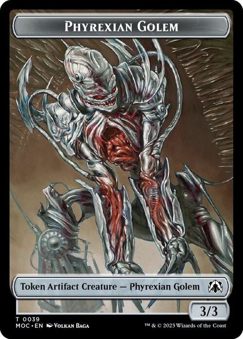 Phyrexian Golem // Phyrexian Horror Card Front