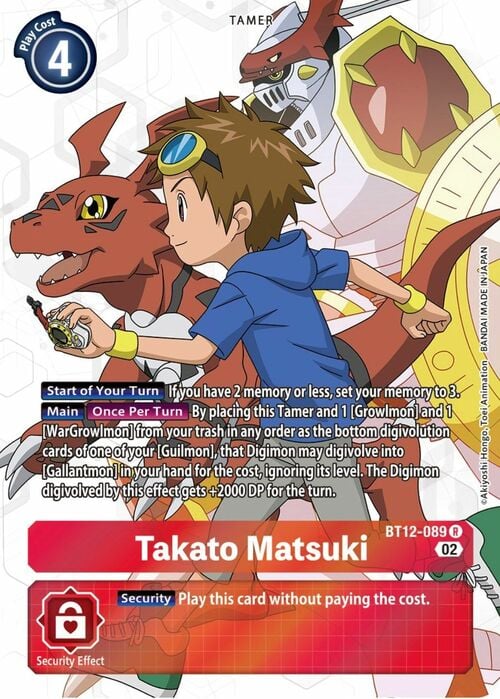 Takato Matsuki Card Front