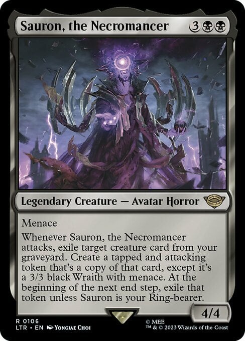 Sauron, the Necromancer Card Front