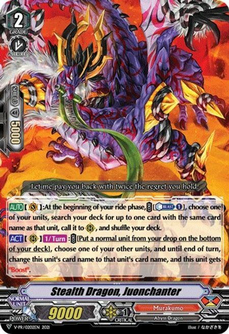 Stealth Dragon, Juonchanter Card Front