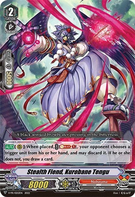 Stealth Fiend, Kurobane Tengu Card Front