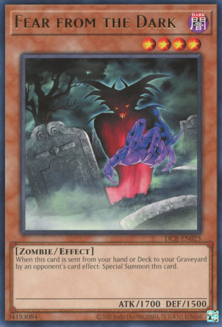 Fear from the Dark Card Front